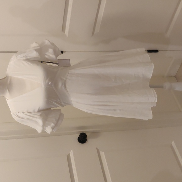 New! 1. State Tiered short Bubble Sleev Dress sz XS - Picture 5 of 16